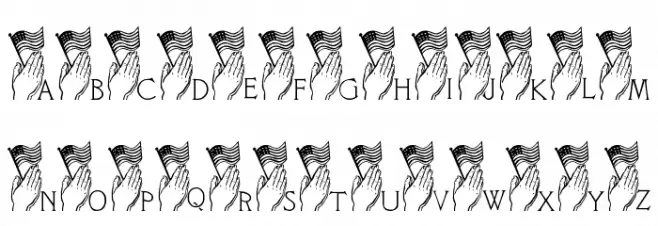 LCR America Prays LSF Font Litere mari