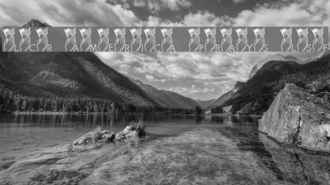 LCR America Prays LSF Font examples