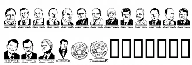 LCR American Presidents Fonte MAIÚSCULAS