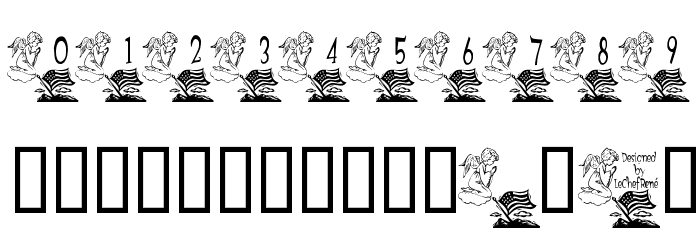 LCR America's Angel LSF Font OTHER CHARS