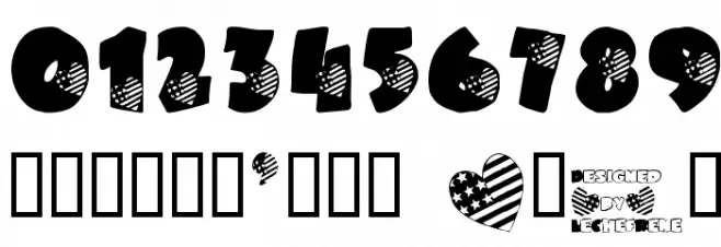 LCR America's Heart LSF Polices AUTRES CHARS