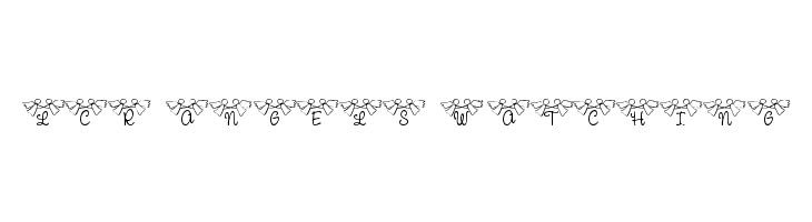 LCR Angels Watching  Frei Schriftart Herunterladen