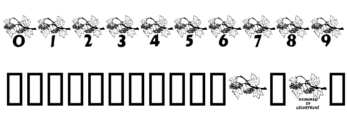 LCR Autumn Font OTHER CHARS