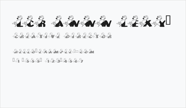 LCR Awww Lexy! Business Card