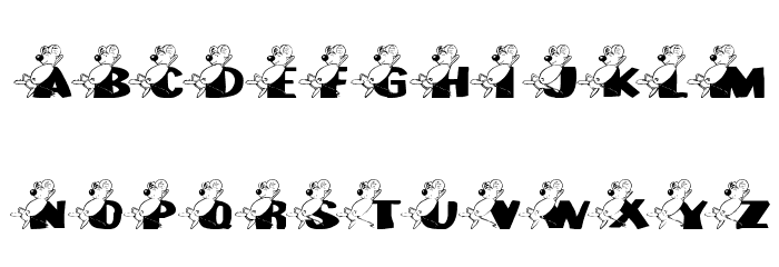 LCR Awww Lexy! Font LOWERCASE
