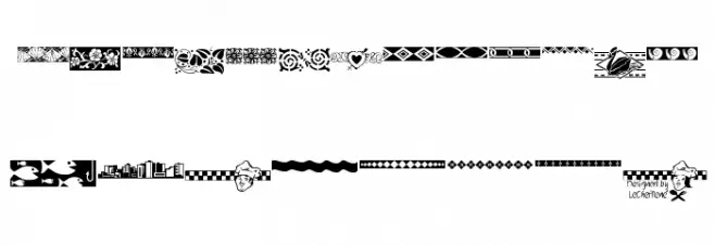 LCR Border Designz Schriftart Groß