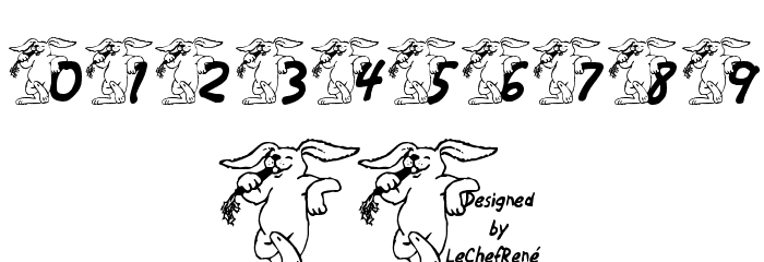 LCR Bunny Brunch 字体 其它煤焦