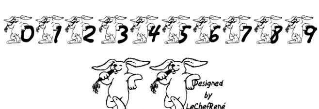 LCR Bunny Brunch Font OTHER CHARS