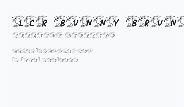 LCR Bunny Brunch Business Card