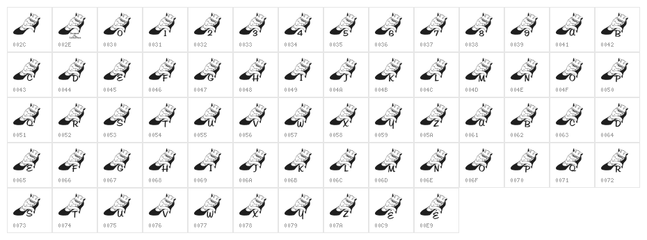 LCR Cat Nap Character Map