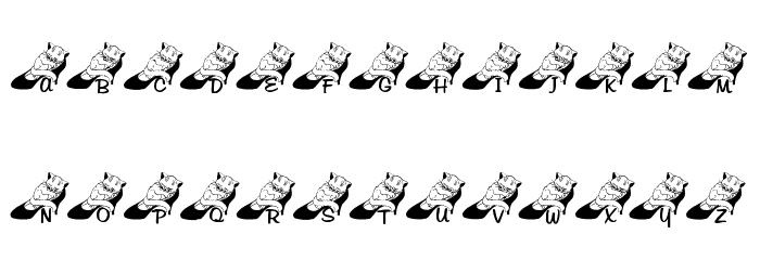 LCR Cat Nap Font LOWERCASE