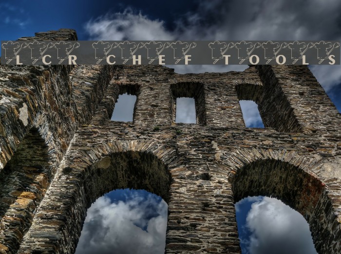 LCR Chef Tools Font examples