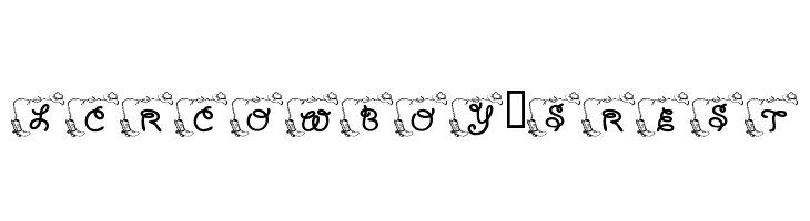 LCR Cowboy's Rest  Free Fonts Download