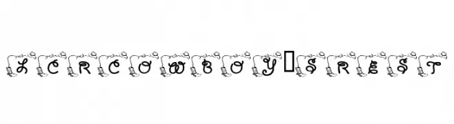 LCR Cowboy's Rest  Скачать бесплатные шрифты