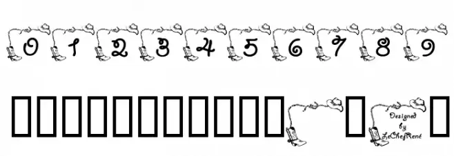 LCR Cowboy's Rest Font OTHER CHARS