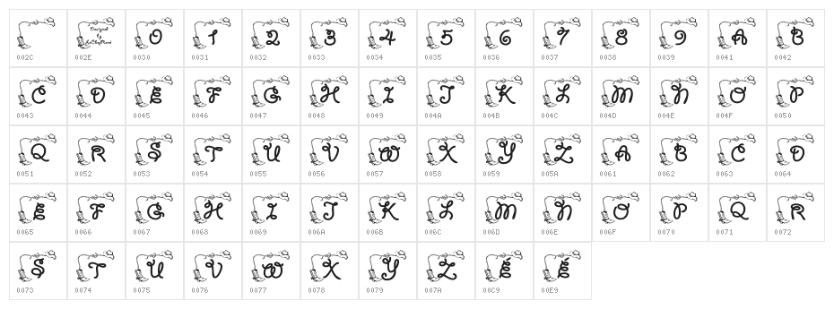 LCR Cowboy's Rest Character Map
