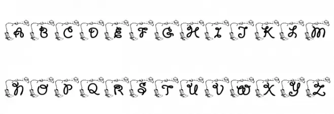LCR Cowboy's Rest Font LOWERCASE