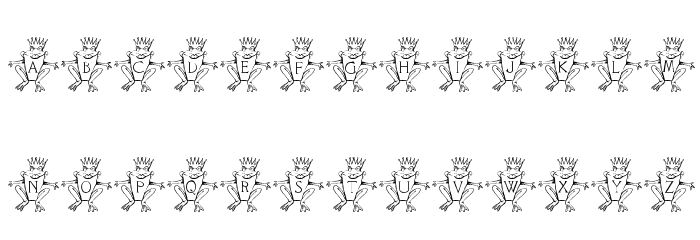 LCR Croaker Queen Font LOWERCASE