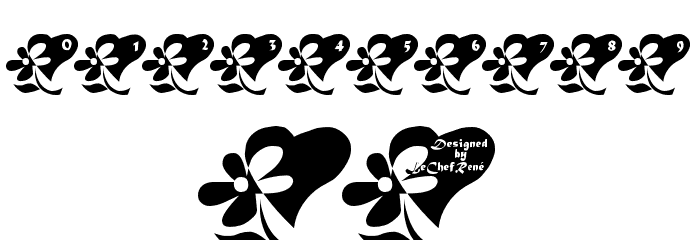LCR Flowers From My Heart Font OTHER CHARS