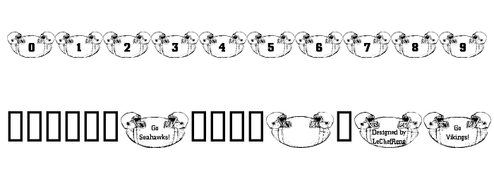 LCR Football Fanatic Font OTHER CHARS