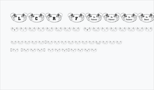 LCR Football Fanatic Business Card