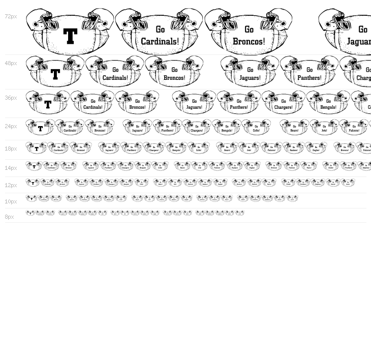 LCR Football Fanatic Waterfall