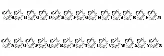 LCR Frogii's Angel Schriftart Groß