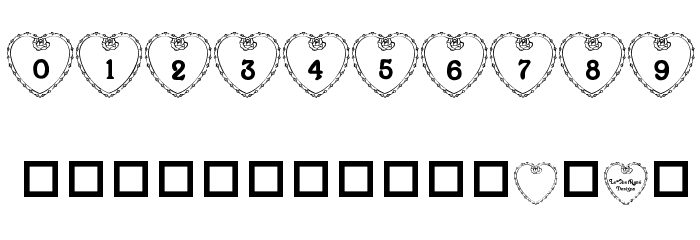 LCR Heartful Rose Font OTHER CHARS