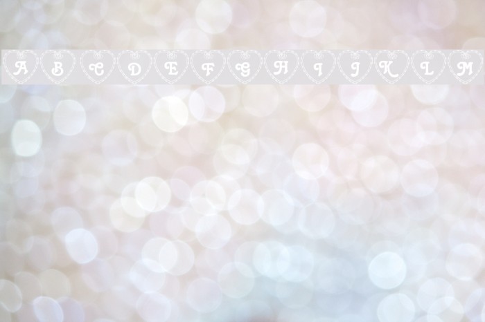 LCR Heartful Rose Font examples
