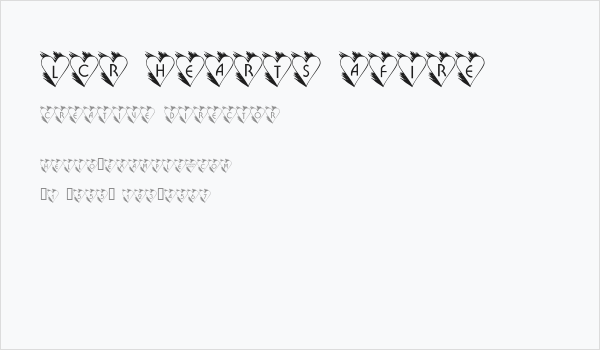 LCR Hearts Afire Business Card