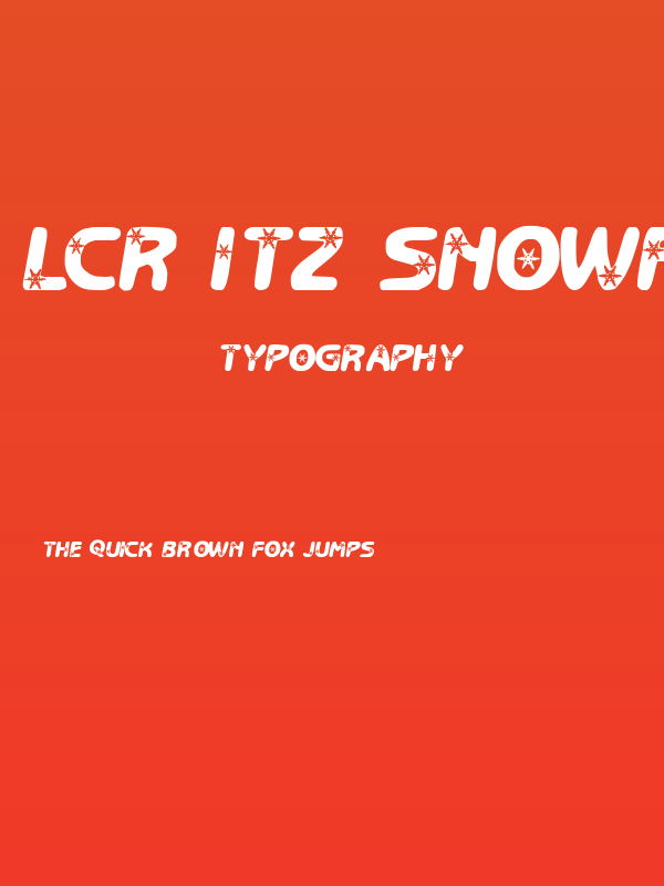 LCR Itz Snowflakes Poster