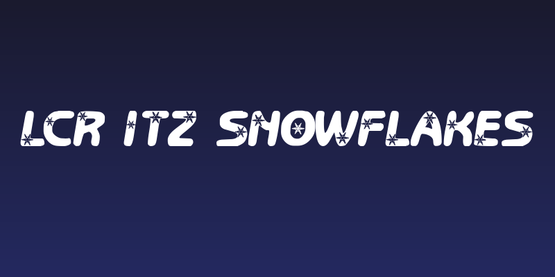 LCR Itz Snowflakes Social Header