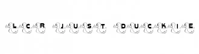 LCR Just Duckie  Frei Schriftart Herunterladen