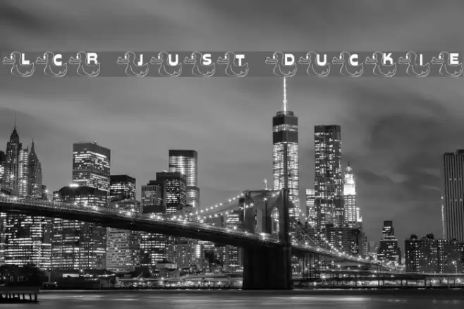 LCR Just Duckie Font examples