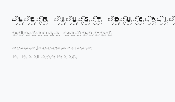 LCR Just Duckie Business Card