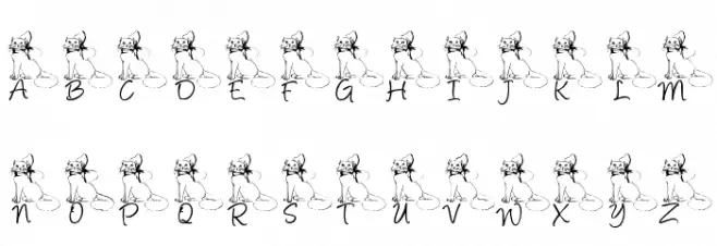 LCR Kat's Cattitude Font Litere mari