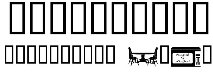 LCR Kitchen Dings Font OTHER CHARS