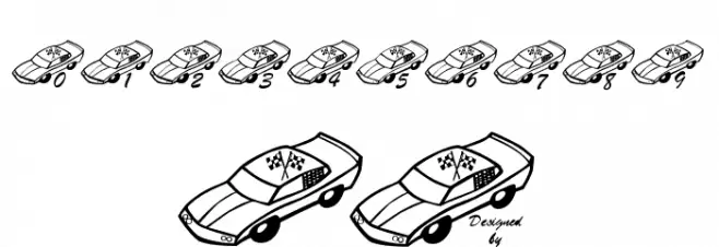 LCR Kylez Nazcar Font OTHER CHARS