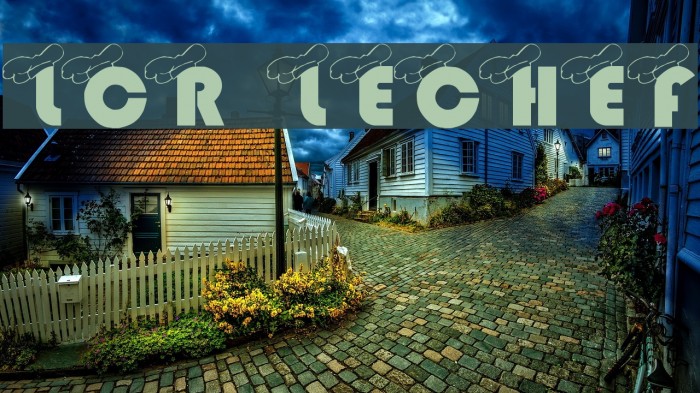 LCR LeChef Font examples