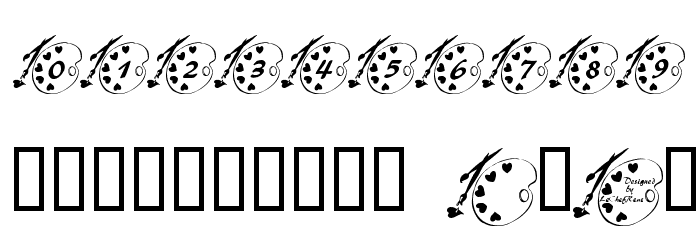 LCR Luv To Paint Font OTHER CHARS