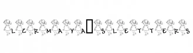 LCR Maya's Letters  Скачать бесплатные шрифты