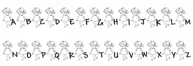LCR Maya's Letters Font Litere mari