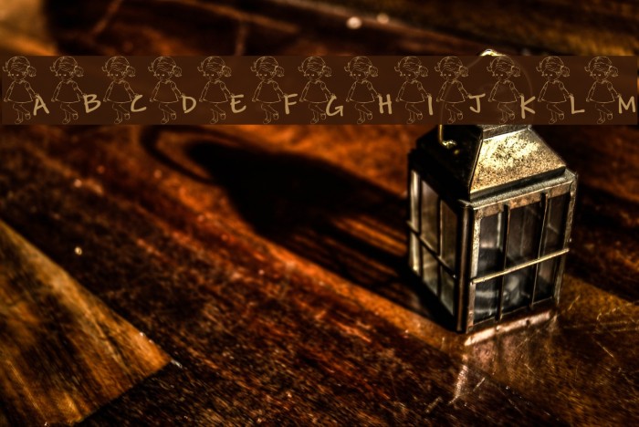 LCR Maya's Letters Font examples