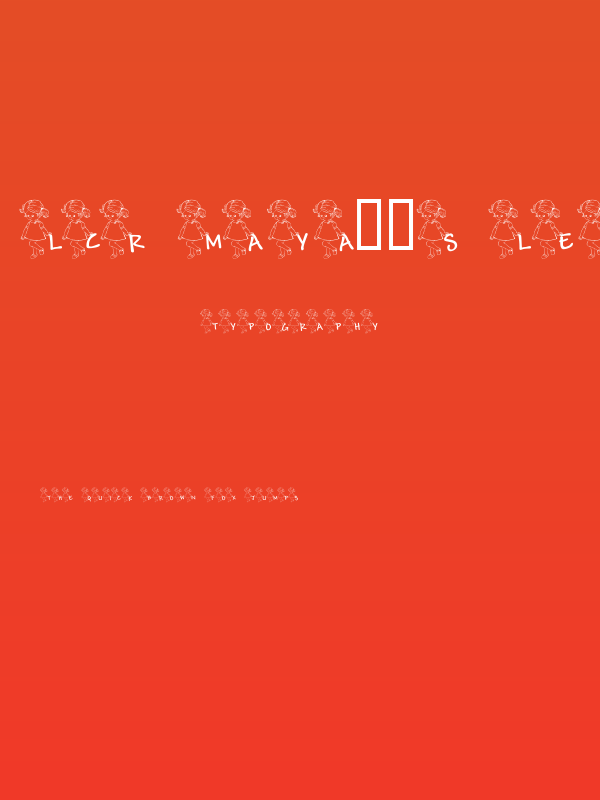 LCR Maya's Letters Poster