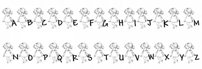 LCR Maya's Letters フォント 小文字