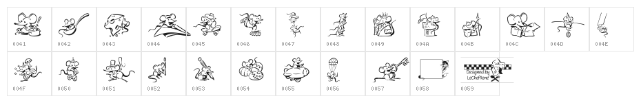 LCR Meeses Character Map