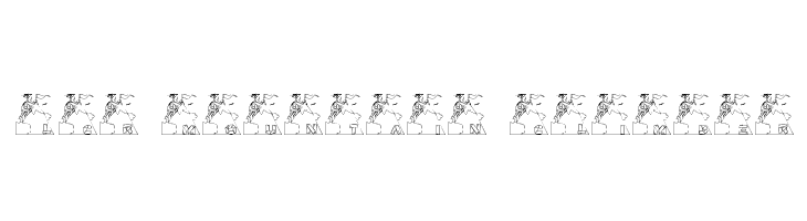 LCR Mountain Climber Font