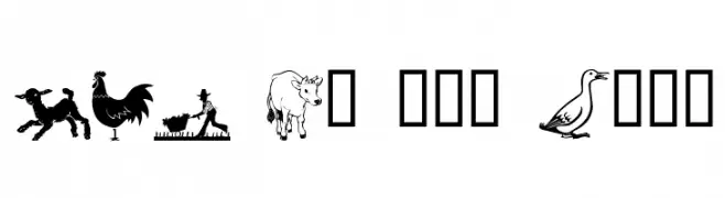 LCR On the Farm  Free Fonts Download
