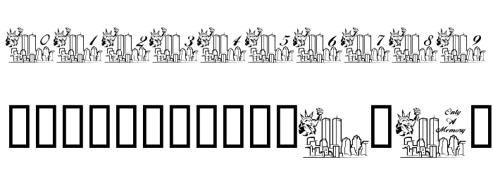 LCR Only A Memory Font OTHER CHARS