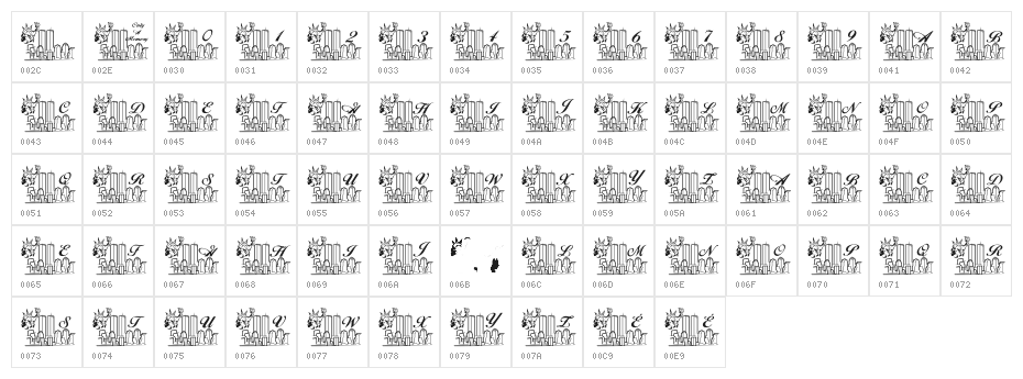 LCR Only A Memory Character Map